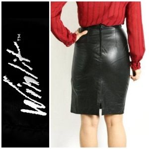 🚚🏠MOVING SALE 🖤Genuine Leather Skirt (5/6)